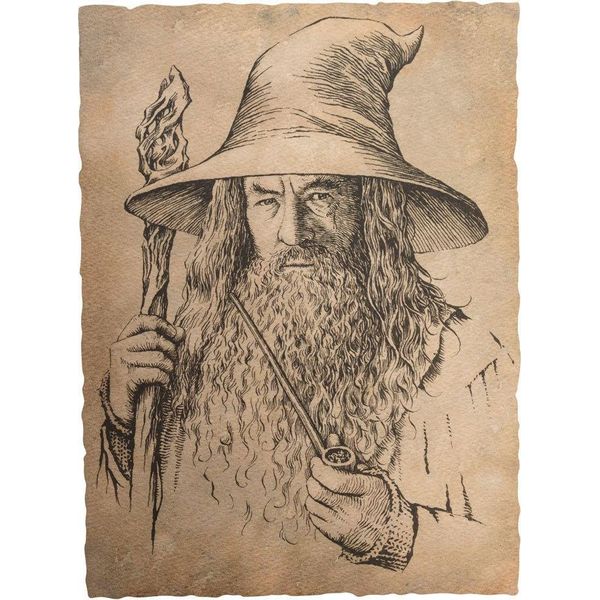 Weta Workshop Der Hobbit Kunstdruck Ritratto Di Gandalf Il Grigio 21 X 28 Cm-image