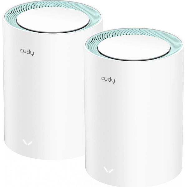 Cudy M1300 2-PACK Sistema Wi-Fi A Rete A Doppia Banda (2,4 Ghz / 5 Ghz) Wi-Fi 5 (802.11Ac) Bianco 1 Interno-image