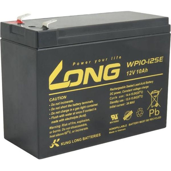 Batteria Avacom Long 12V 10Ah Al Piombo Deepcycle Agm F2-image