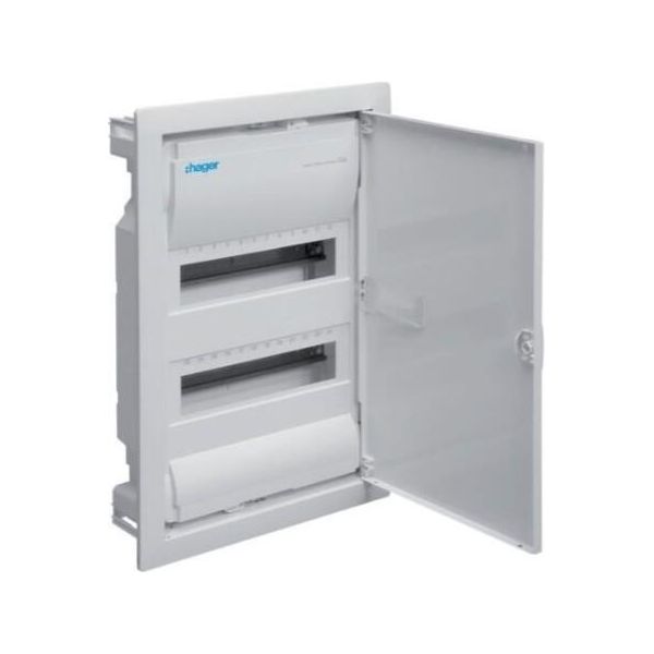 Quadro Di Distribuzione Volta Upv IP30 2R/ 24M Porta Bianca Hager VU24NE-image