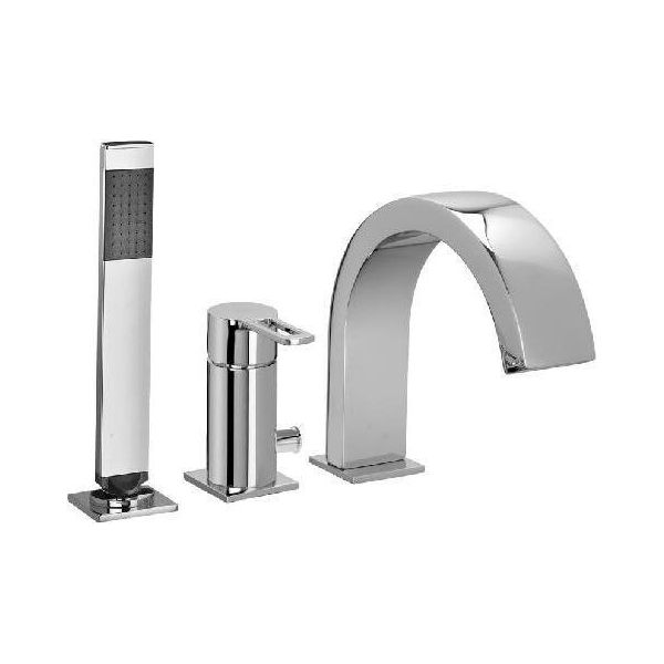 Paffoni West - Miscelatore Per Bordo Vasca, Installazione A 3 Fori, Cromo WS040LCR-image