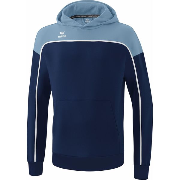 Erima Change - Felpa Con Cappuccio Da Bambino - New Navy / Denim Sbiadito / Bianco-image