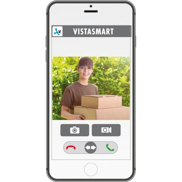 M-E Modern-Electronics VS-11 A Vistasmart Videocitofono Lan, Wlan Unità Esterna Antracite (41360)-image