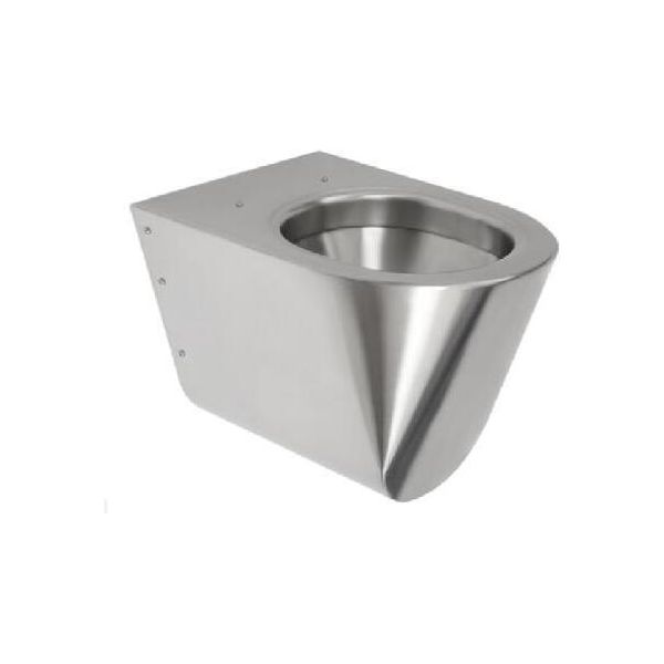 Sanela Toilette In Acciaio Inox - Toilette Sospesa, Antivandalo, In Acciaio Inox Slwn 04-image