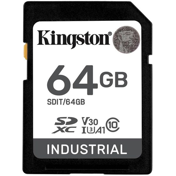 Kingston SDIT/64GB Scheda Sd 64GB Kingston Sdxc Industrial Da -40C A 85C Al Dettaglio-image