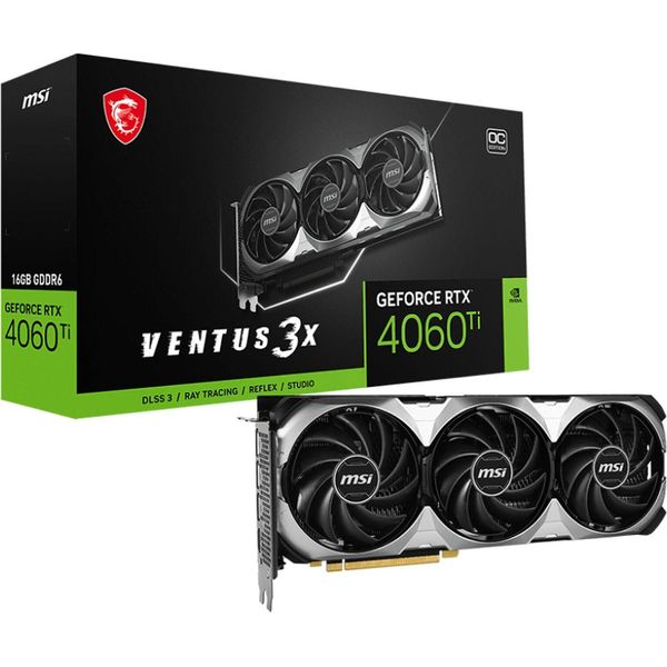 Msi Ventus Geforce Rtx 4060 Ti 3X 16G Oc Scheda Video Nvidia 16 Gb GDDR6-image