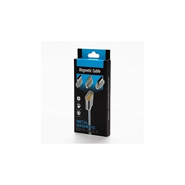 Cavo Usb Con Connettori (2.0) Usb A Maschio - Microusb Maschio + Apple Lightning Maschio + Usb C Maschio 1M-image