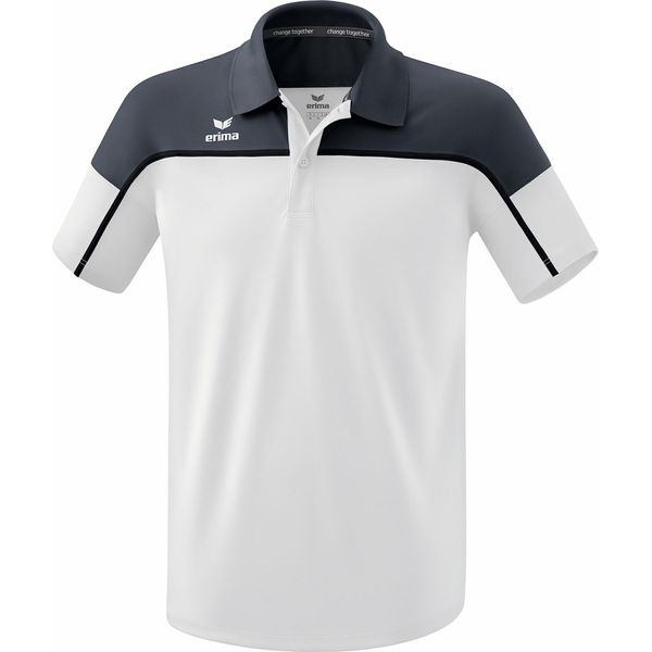 Erima Change Polo Uomo - Bianco / Grigio Ardesia / Nero-image