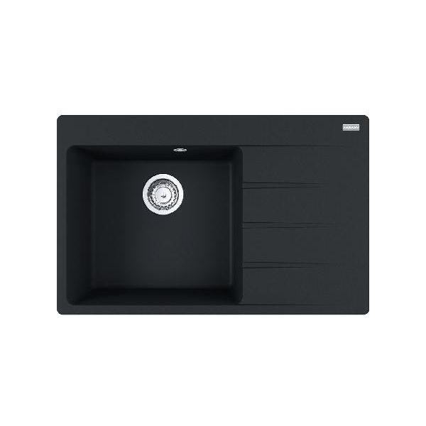 Franke Centro - Lavello In Fragranite Cng 611-78 TL/2, 780X500 Mm, Nero Opaco 114.0637.513-image