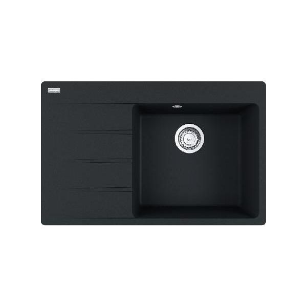Franke Centro - Lavello In Fragranite Cng 611-78 TL/7, 780X500 Mm, Nero Opaco 114.0637.506-image