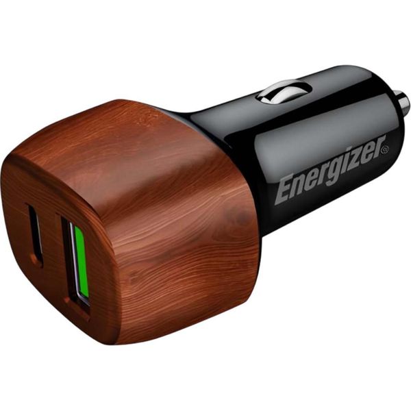Energizer Ultimate - Caricatore Per Auto USB-C E USB-A 38 W Pd + QC3.0 (Walnuss)-image