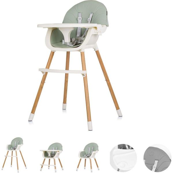 Chipolino Seggiolone Rio 2 In 1, Seggiolino Per Bambini Gambe Antiscivolo Imbracatura A 5 Punti Verde-image