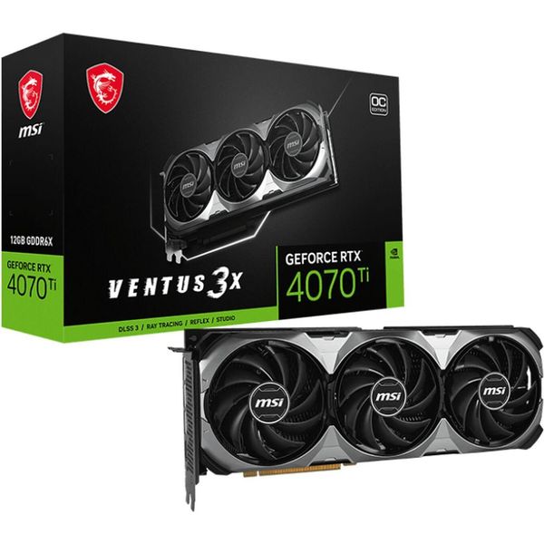 Msi Ventus Geforce Rtx 4070 Ti 3X E1 12G Oc Scheda Video Nvidia 12 Gb GDDR6X-image