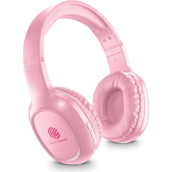 Cellularline Music & Sound Cuffia Bluetooth Basic Rosa-image