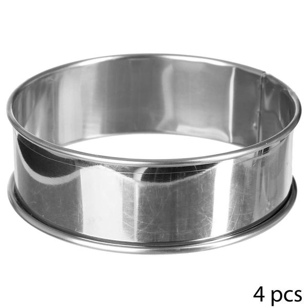 5 Five Simply Smart - 4 Cerchi Per Crostata In Acciaio Inox Da 9 Cm-image