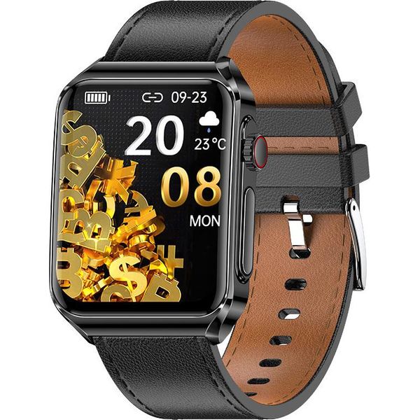 Inf Smartwatch Con Monitoraggio Cardiaco Ecg/Chiamate Bluetooth/Musica Bluetooth Nero-image