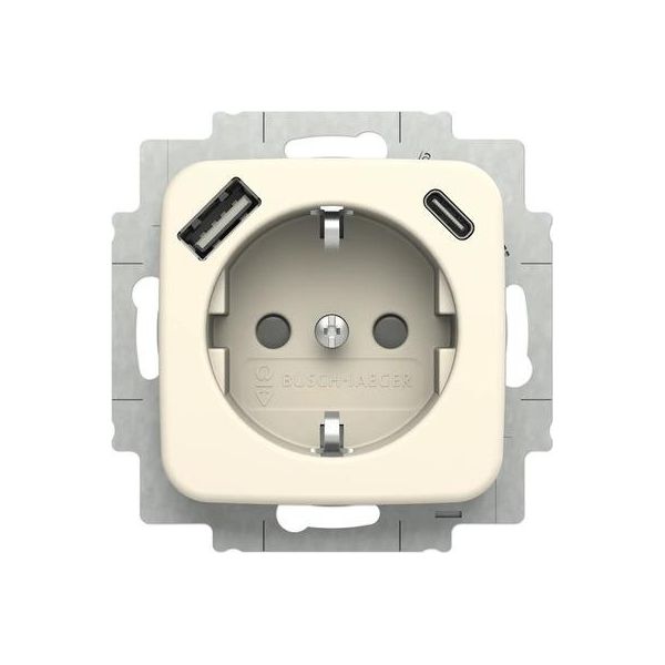 Busch Jaeger Schuko Steckdose USB-A+C 20 EUCB2USBAC-212 (2CKA002011A6295)-image