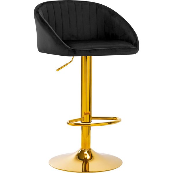 4Rico Bar Hocker Qs-B16G Velluto Nero-image