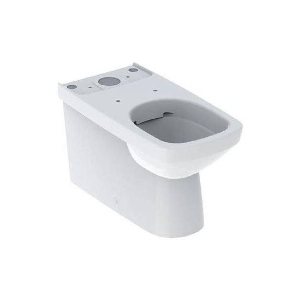 Geberit Selnova Square - Wc Combinato A Pavimento, Scarico Vario, 680X350 Mm, Senza Bordo, Bianco 500.489.01.7-image