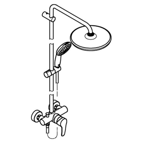 Grohe Tempesta 250 Sistema Doccia 266731 Miscelatore Doccia Kb Tempesta 250 Cromo-image