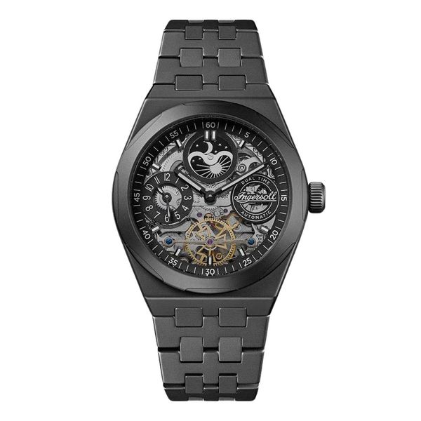 Ingersoll I15102 The Broadway Ceramic Dual Time Orologio Automatico Da Uomo 43 Mm 5ATM-image