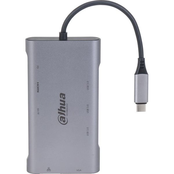 Dahua Technology 9 In 1 Da Usb 3.1 Type-C A Usb 3.0 + Hdmi + RJ45 + Vga + Sd/Tf +Pd Docking Station-image