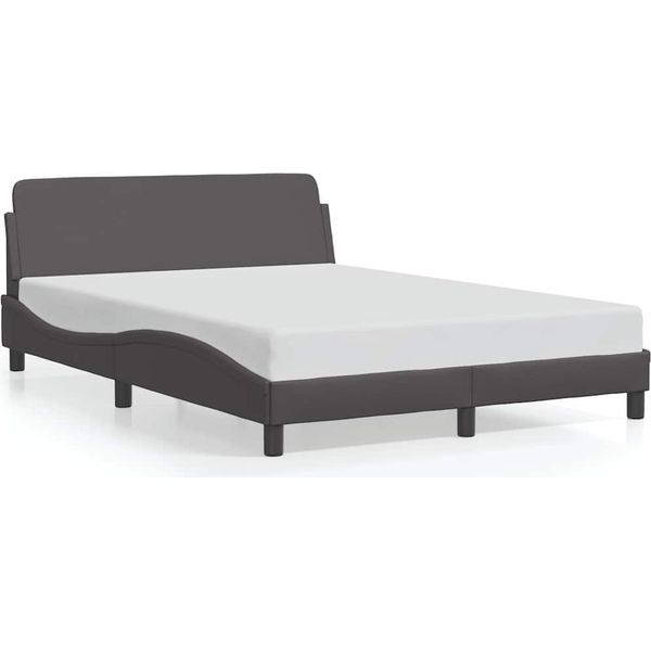 Struttura Letto Vidaxl "Dover"" Grigio 120X200 Cm In Pelle Finta"-image