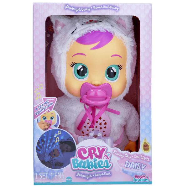 Imc Toys Cry Babies - Serie Buonanotte Cielo Stellato - Bambola Interattiva Daisy-image