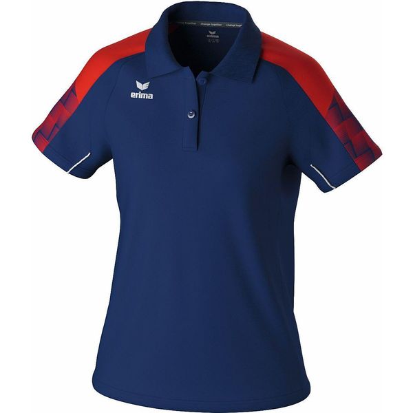 Erima Evo Star Poloshirt Damen Neu Navy Rot Gr 38-image