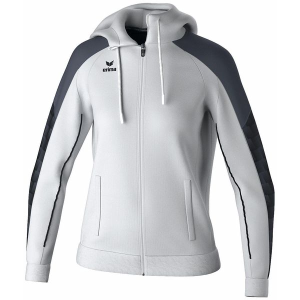 Erima Evo Star Giacca Da Allenamento Con Cappuccio Donna - Bianco / Nero-image