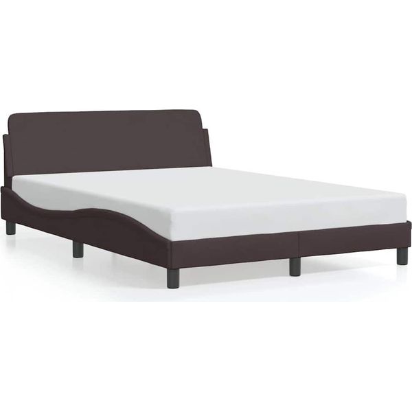 Vidaxl Struttura Letto "Dover"" Marrone Scuro 120X200 Cm In Tessuto"-image