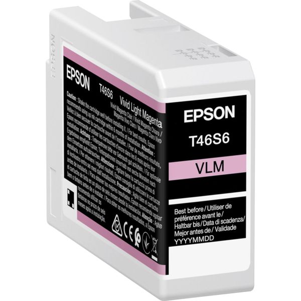 Epson T46S6 - 25 Ml - Vivid Light Magenta - Originale - Serbatoio D'inchiostro - Per Surecolor SC-P700 (C13T46S60N)-image
