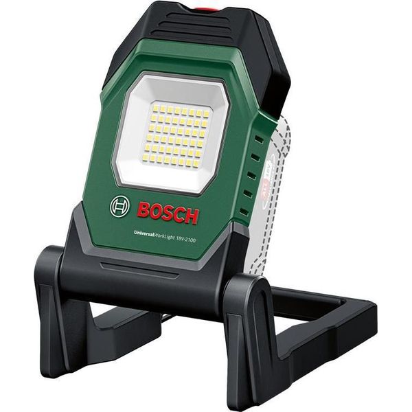 Bosch Home & Garden 06039A1300 Bosch Home & Garden Universalworklight 18V-2100 Faretto Da Costruzione Verde, Nero-image