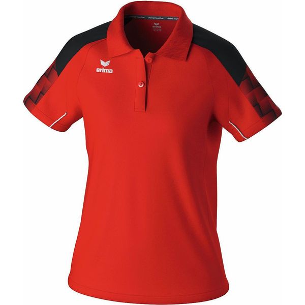 Erima Evo Star Poloshirt Function - Rosso/Nero, GrößE:38-image