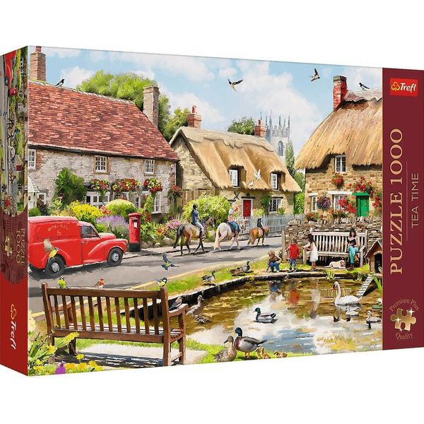 Trefl Puzzle Tea Time Sommer In Der Stadt, 1000 Teile, 68 X 48 Cm, 10808-image
