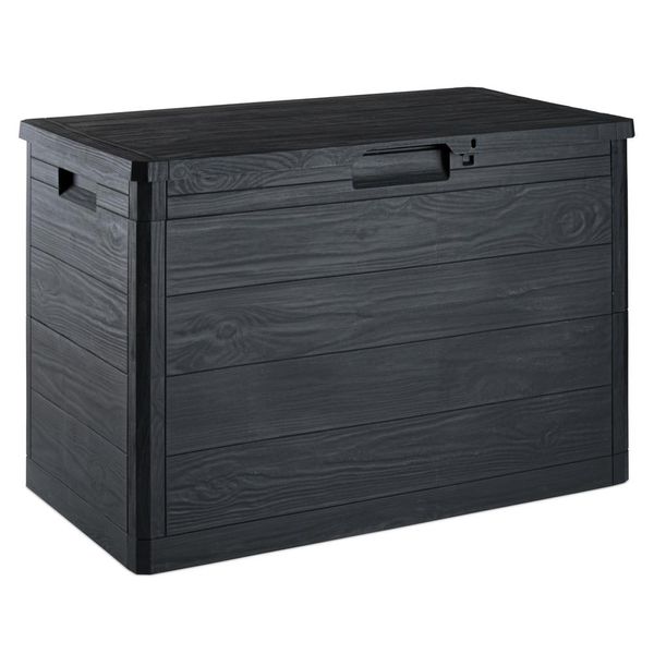 Toomax Woodys Cassetta Di Stoccaggio 160 L, Plastica, Grafite Toomax Z0186R0--4100-image