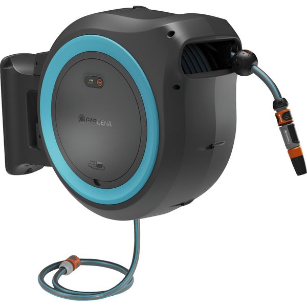 Gardena Powerroll Cordless Wall-Mounted Hose Box Xl Senza Batteria 35 M Turchese 18640-55-image