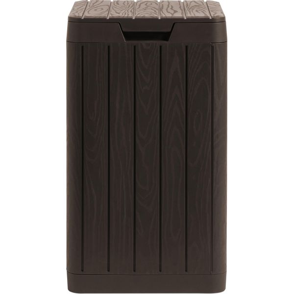 Cestino In Plastica Per Esterni Toomax Rio Garden 38 X 38 X 65 Cm 80 L Marrone-image