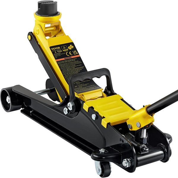 Vevor Cric Idraulico Di Manovra, Capacità Di Carico 2,5 T Cric A Forbice, Gamma Di Altezza 85-380 Mm Cric Idraulico A Un Pistone, Cric Per Auto Per Auto Familiari, Camion, Suv, Ecc.-image