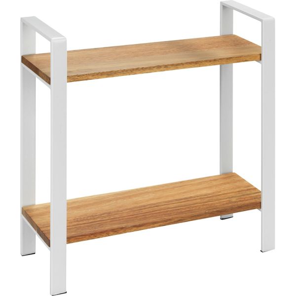 Scaffale Da Cucina Wenko Mod. Louisa, 2 Ripiani, 2 Ripiani In Legno D'acacia-image
