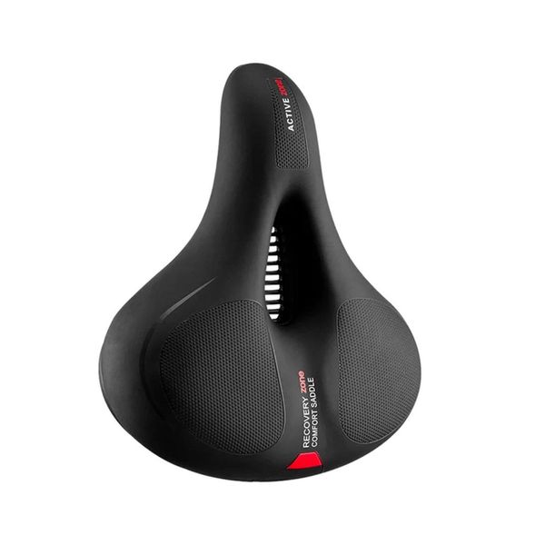 Rockbros Sella Per Bicicletta Sella Ergonomica Sella Per Bicicletta Impermeabile Nero-Rosso-image