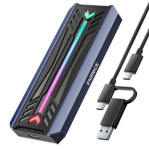 Inateck FE2024_BLACK Gray Inateck Ssd GehäUse Rgb M.2 Nvme Sata Usb 3.2-image