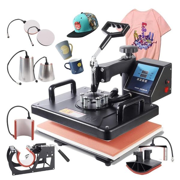 Pressa Termica Combinata 8 In 1, Potenza 1250 W, Gamma Di Temperature Da 200 A 430 °F-image
