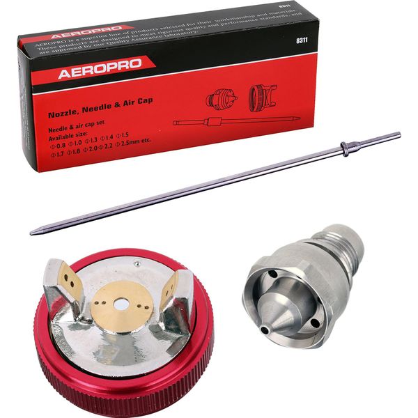 Set Di Ugelli Con Ago Da 1,7 Mm Per Pistole Di Verniciatura Lvlp Aeropro R500-image