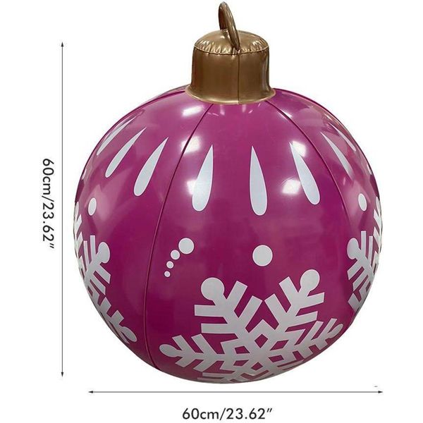 Palla Di Natale Gonfiabile Palla Di Natale In Pvc Palla Gonfiabile Decorazione Personalizzata 60 Cm Palle Di Natale Party-image