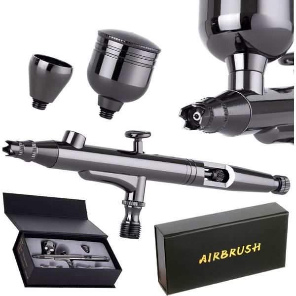 Pistola Aerografo Modello Premium Con Ugello 0,3 Mm, 2 Serbatoi Technic X301-image