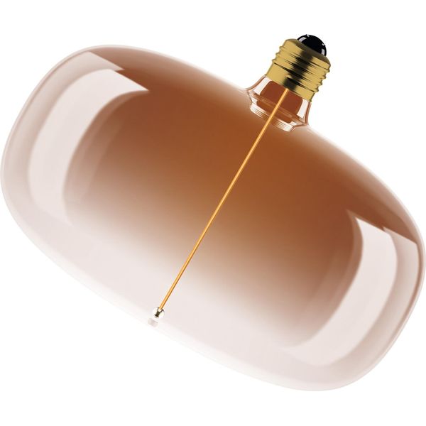 Osram Vintage 1906 Big Elipse è Una Lampada Led Dimmerabile Con Filamento A Forma Di Ellisse. Offre 4 W Per 120 Lm, Attacco E27, Vetro Tea Brown, Diametro 215 Mm, Resa Cromatica Cri 80, 1800 K.-image