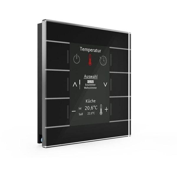 Mdt BE-GBZS.01S Pannello Di Controllo In Vetro Knx Smart Con Display A Colori Nero (BE-GBZS.01S)-image