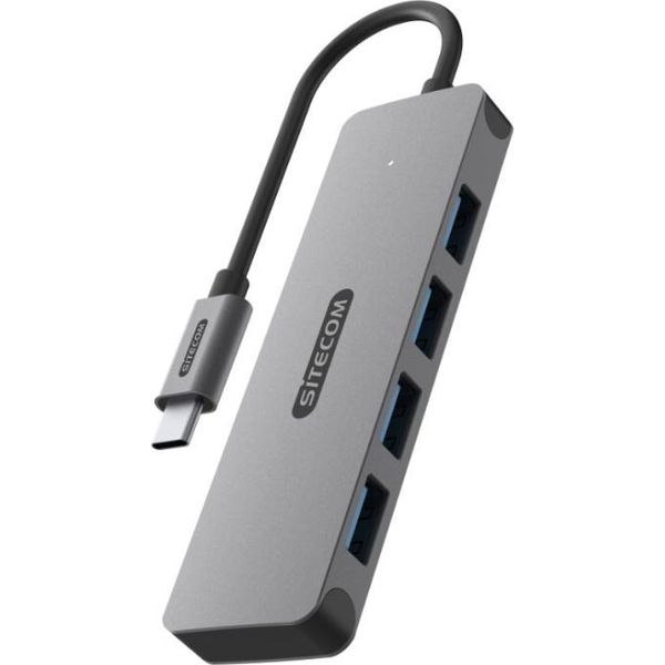 Sitecom CN-5009 Hub Di Interfaccia Usb 3.2 Gen 1 (3.1 Gen 1) Type-C 5000 Mbps Nero, Grigio-image