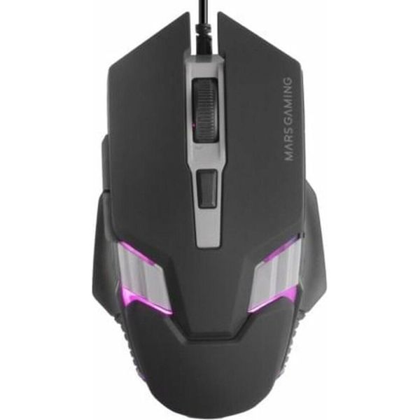 Mars Gaming MM024, Destro, Ottico, Usb Type-A, 4000 Dpi, Nero-image
